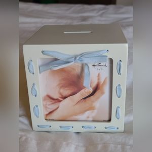 Hallmark baby piggy bank & Baptism Book